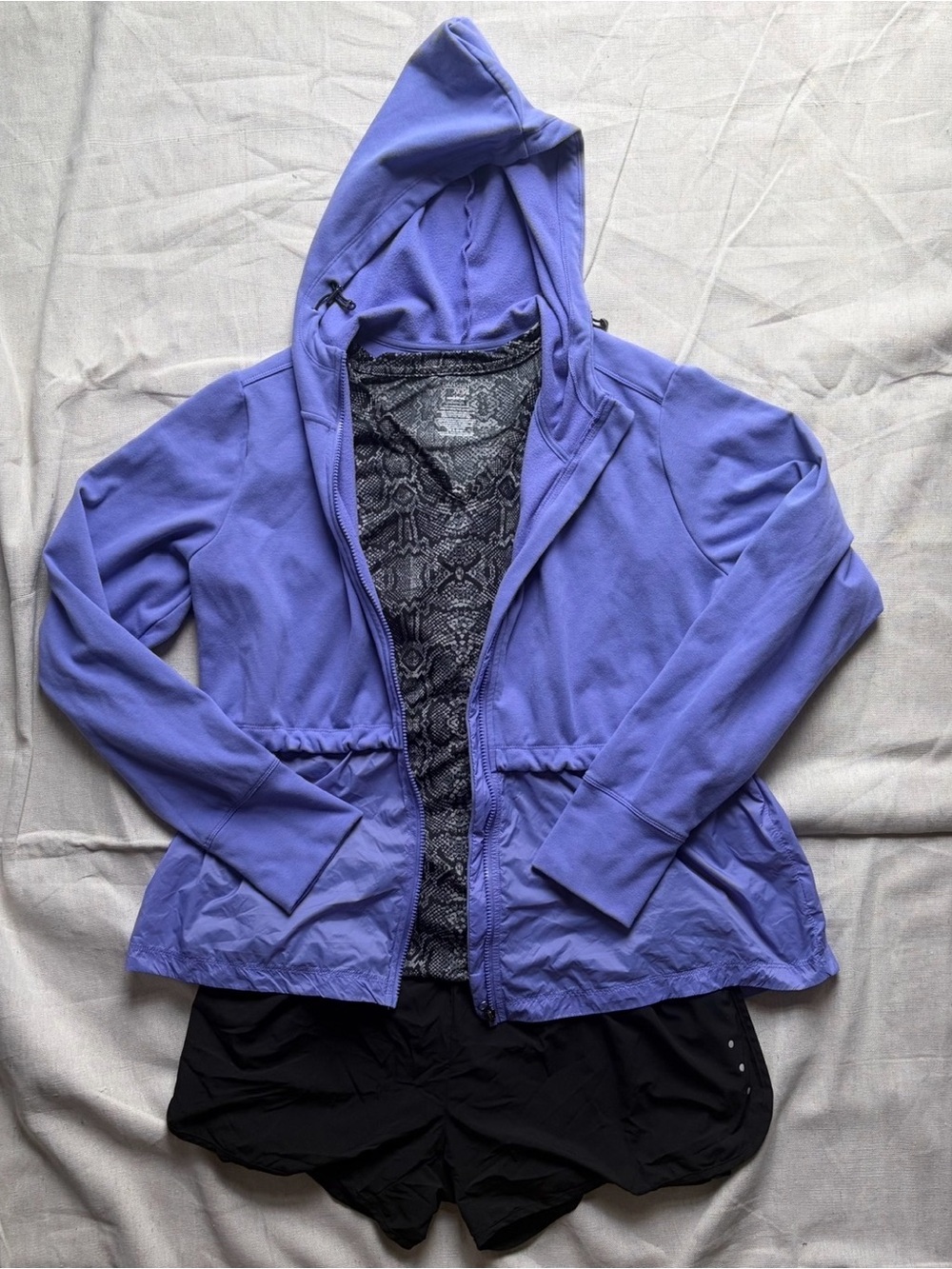 Curated 3-Piece Casual Athleisure Outfit Set - Size XXL